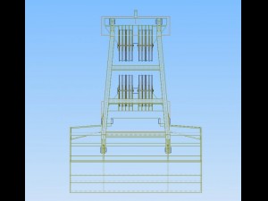 clamshell buckets 3D Model