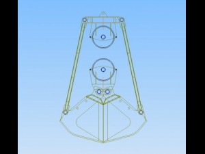 clamshell buckets 3D Model