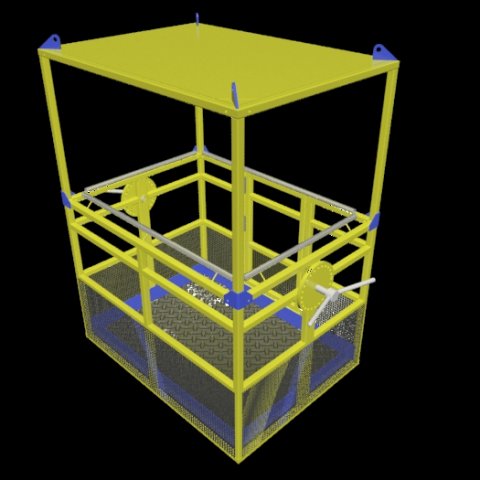 aerial safety platform 3Dモデル .c4d .max .obj .3ds .fbx .stl .blend 