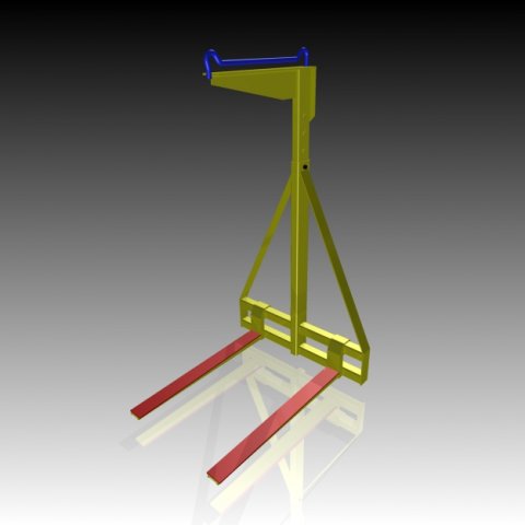 adjustable pallet lifter Model 3D .c4d .max .obj .3ds .fbx .stl .blend 