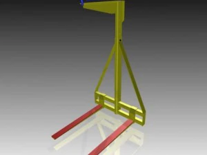 adjustable pallet lifter 3D Model