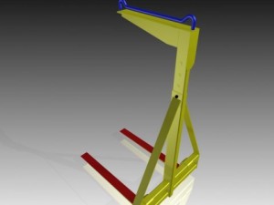 adjustable pallet lifter Model 3D