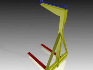 elevador de paletas ajustable Modelo 3D