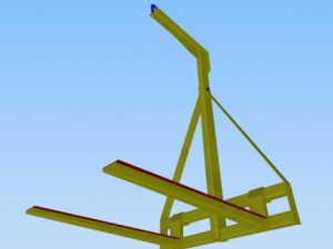adjustable pallet lifter Model 3D