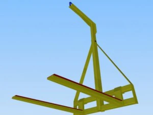 elevador de paletas ajustable Modelo 3D