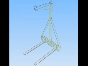 elevador de paletas ajustable Modelo 3D