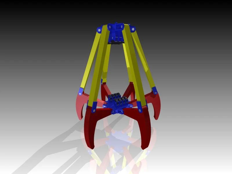 print ready grabber crane 3D Model .c4d .max .obj .3ds .fbx .stl .blend 