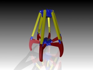 print ready grabber crane 3Dモデル