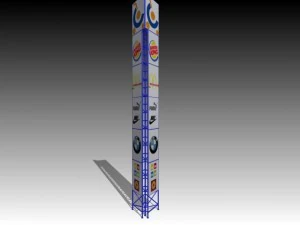 column advertising 3D Model
