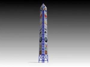 column advertising 3D Model