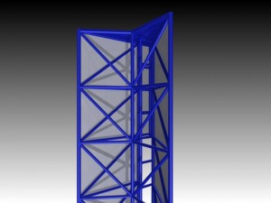 column advertising 3D Model