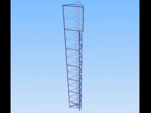 column advertising 3D Model
