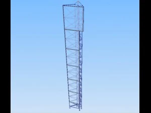 column advertising 3D Model