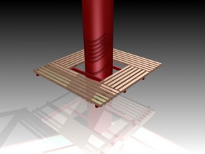 metal carport 3D 模型