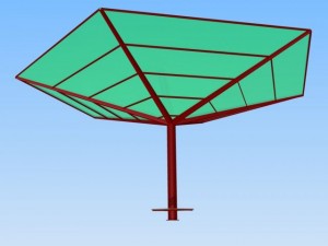 metal carport 3D 模型