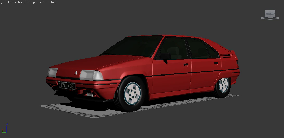 citroen bx 3D Model .c4d .max .obj .3ds .fbx .stl .blend