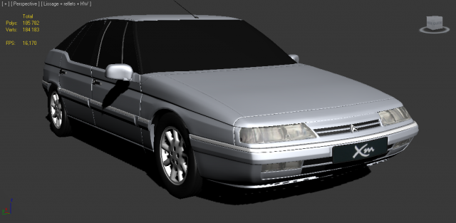 citroen xm 3D Модель .c4d .max .obj .3ds .fbx .stl .blend 