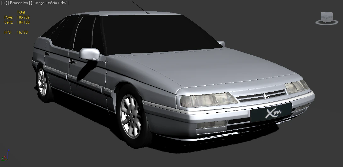 citroen xm 3D Model .c4d .max .obj .3ds .fbx .stl .blend 