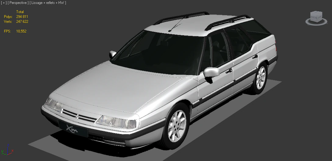 citroen xm break 3D Model .c4d .max .obj .3ds .fbx .stl .blend 