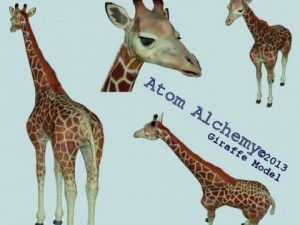 giraffe Model 3D