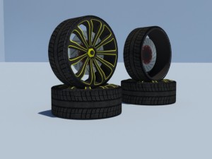 teke concept wheel 3D Модель