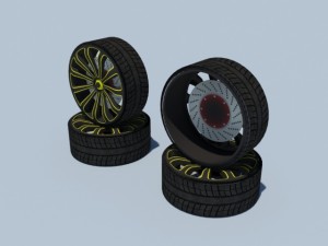 teke concept wheel 3D 모델