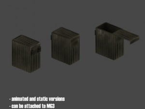 ammo boxes  belt links 3D 模型