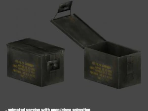 ammo boxes  belt links 3D Model