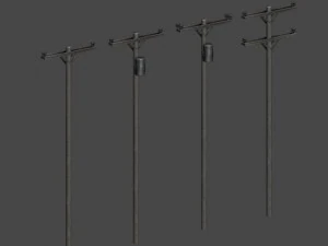 american energy poles 3D Model