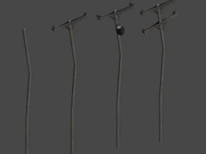 american energy poles 3D Model