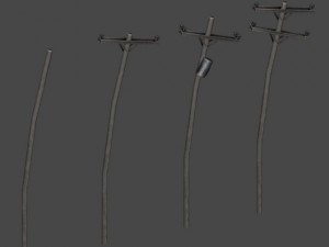 american energy poles Model 3D