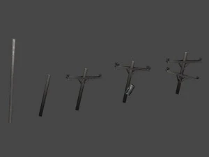 american energy poles 3D Model