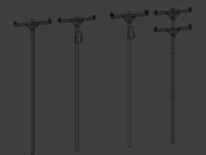 american energy poles Model 3D