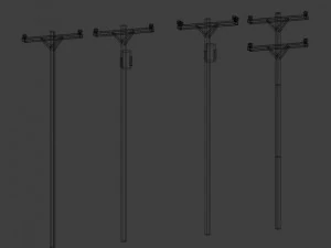 american energy poles 3D Model