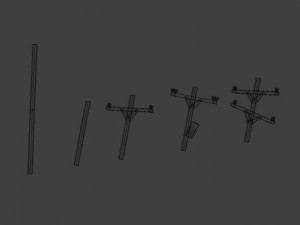 american energy poles Model 3D