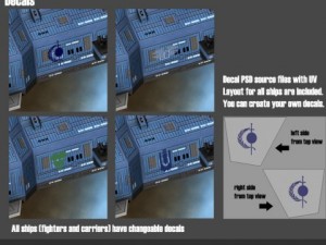 carrier  fighter fleet 3D Model