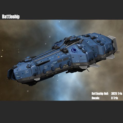 battleship Model 3D .c4d .max .obj .3ds .fbx .stl .blend 