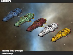 battleship Model 3D