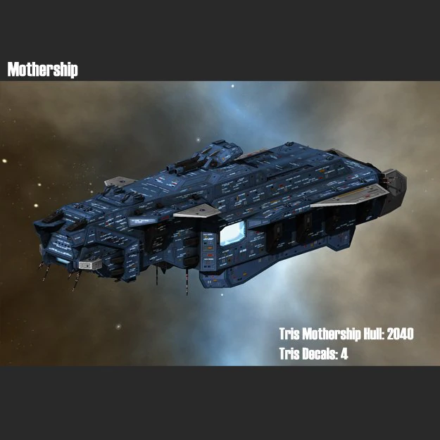 mothership 3D Model .c4d .max .obj .3ds .fbx .stl .blend