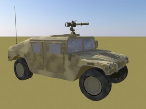 humveedesert version Modelo 3D