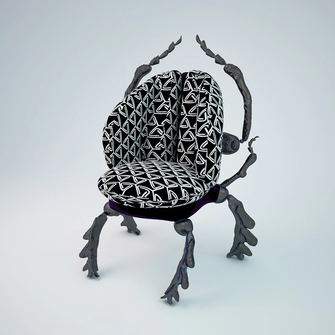 bug chair  armchair 3D Model .c4d .max .obj .3ds .fbx .stl .blend 