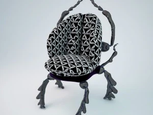 虫子椅 扶手椅 3D 模型