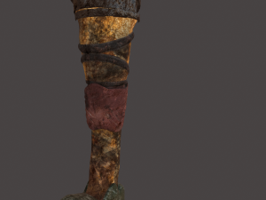 battle axe polys and tris Modelo 3D