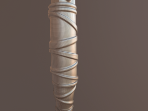 battle axe polys and tris Modelo 3D