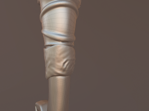 battle axe polys and tris Modelo 3D