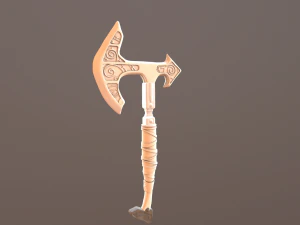 battle axe poly 3D Model