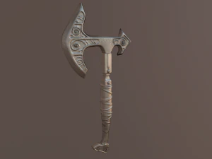 battle axe polys 3D Model
