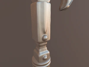 battle axe polys 3D Model