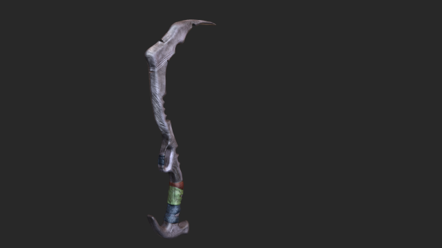 machete high poly 3D Model .c4d .max .obj .3ds .fbx .stl .blend 