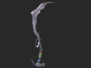 machete low poly 3d 3D Model